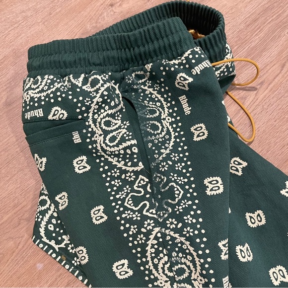 Rhude Paisely Bandana Print Drawstring Shorts Small - Picture 6 of 9